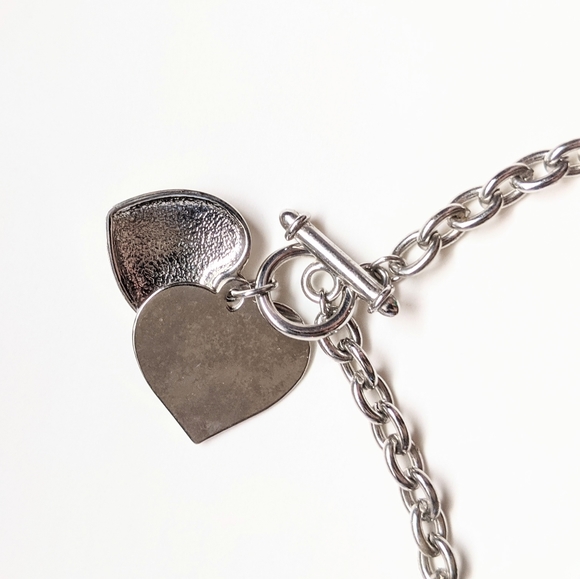 Pinkstix Silver Chain Bracelet with Hearts - Picture 2 of 13